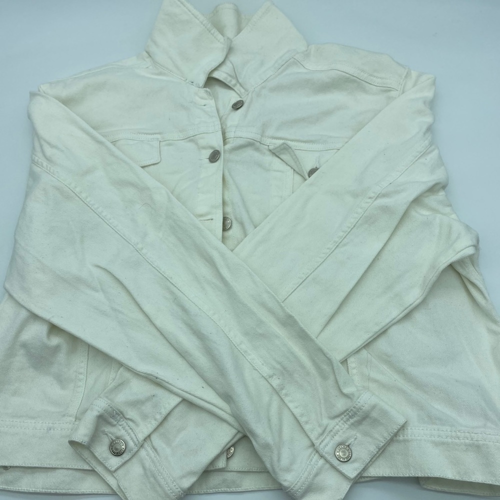 White jean jacket